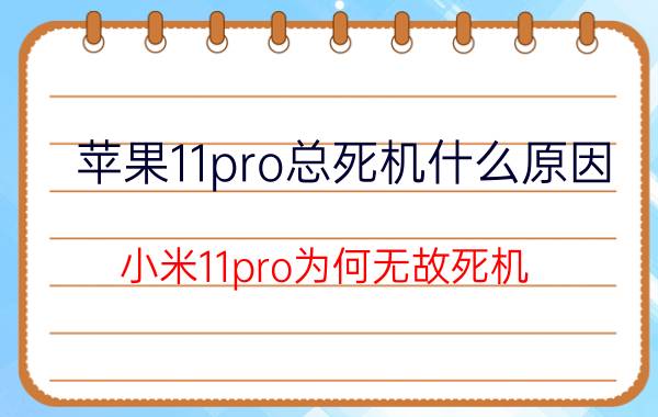 苹果11pro总死机什么原因 小米11pro为何无故死机？